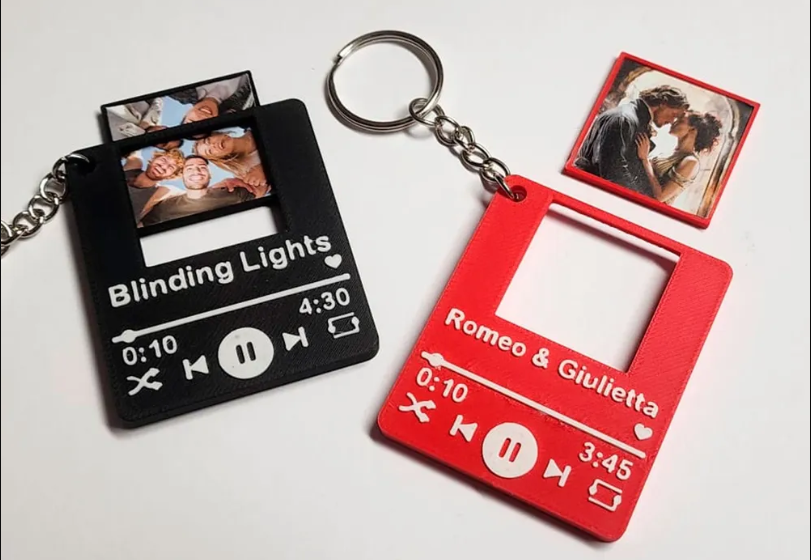 Llavero de Música con Foto Personalizable